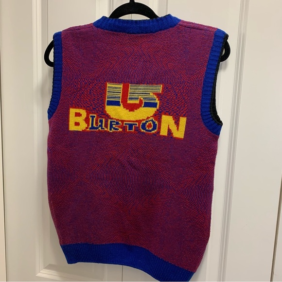 Vintage BURTON Sweater Vest Zip up - Picture 8 of 16